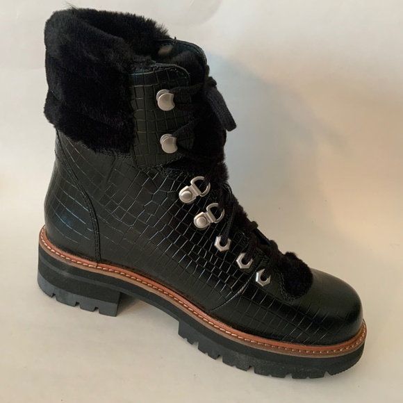 Clarks ORIANNA HIKER Black Leather Lace Up Hiking Winter Boots Ankle Booties 6.5 - Picture 15 of 16